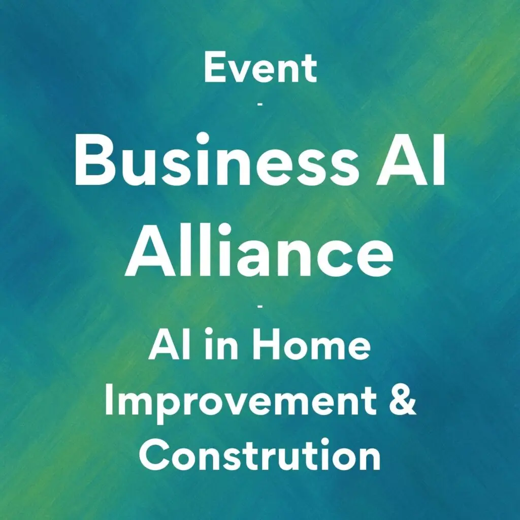 Business AI Alliance Event - AI in Constr